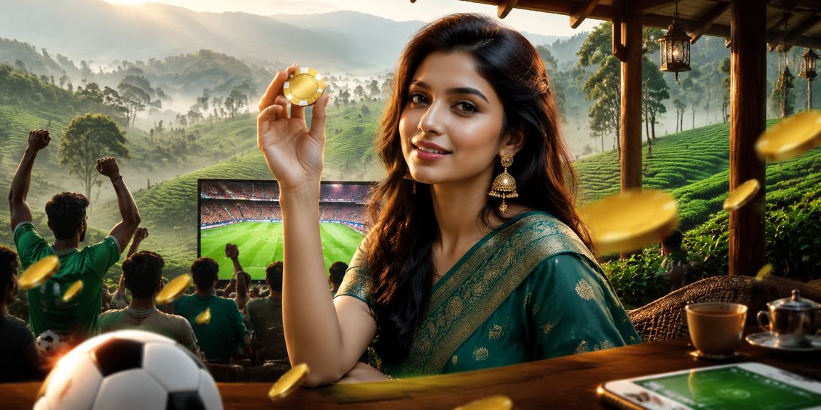 সিলেট চা বাগানে ফুটবল বাজি উপভোগ
